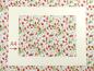 Preview: Patchworkstoff mit herrlichen Walderdbeeren auf weißem Hintergung von In the Beginning Fabrics A4 Maß